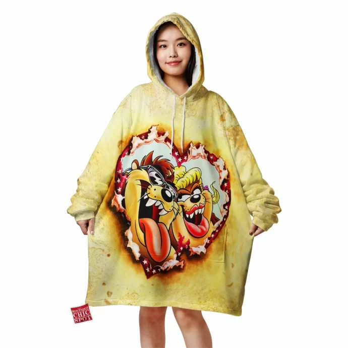 Taz Cartoon, Animation Blanket Hoodie