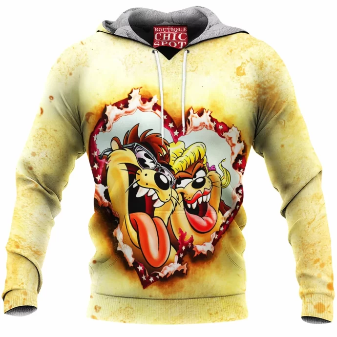 Taz Cartoon, Animation Fleece Hoodie