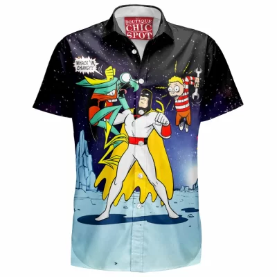 Comic Hawaiian-Shirt, Space Ghost Hawaiian-Shirt