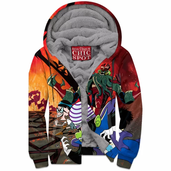 Cartoon, Animation Villains Zip Fleece Hoodie