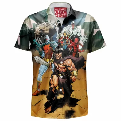 Avengers Hawaiian-Shirt, Comic Hawaiian-Shirt