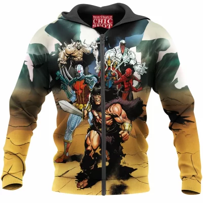 Avengers Zip-Hoodie, Comic Zip-Hoodie