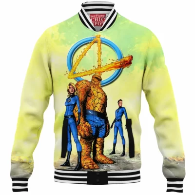 Comic Baseball-Jacket, Fantastic Four Baseball-Jacket