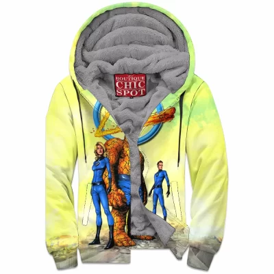 Comic Zip-Fleece-Hoodie, Fantastic Four Zip-Fleece-Hoodie