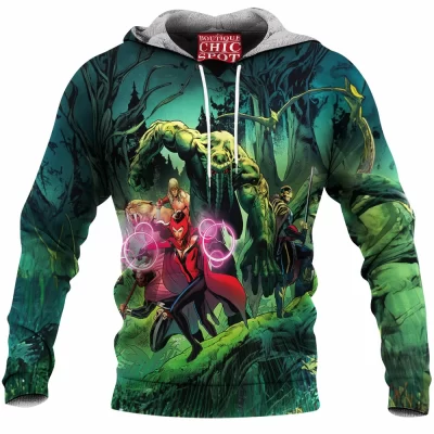 Avengers Fleece-Hoodie, Comic Fleece-Hoodie
