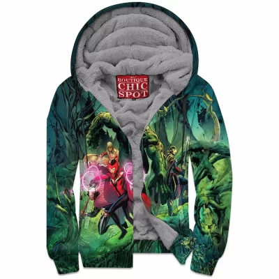 Avengers Zip-Fleece-Hoodie, Comic Zip-Fleece-Hoodie