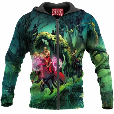 Avengers Zip-Hoodie, Comic Zip-Hoodie