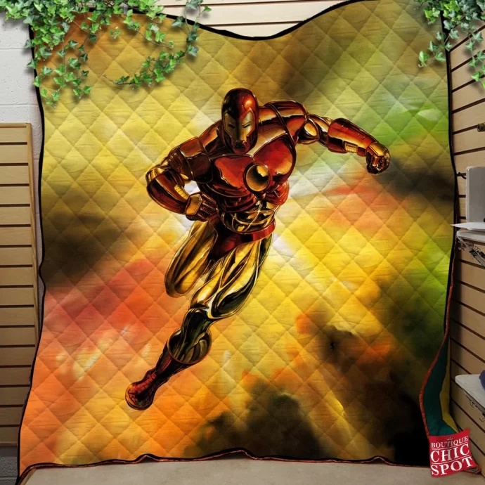 Iron Man Quilt Blanket