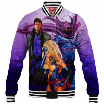 Comic Baseball-Jacket, Ms Marvel Baseball-Jacket, Sleepwalker Baseball-Jacket