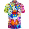 Animation Polo Shirt, Donald Duck Polo Shirt, Disney Polo Shirt