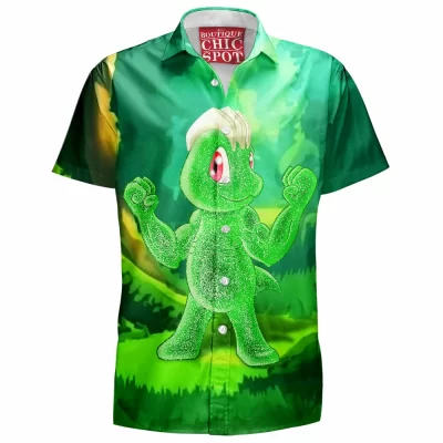 Anime Hawaiian-Shirt, Machop Hawaiian-Shirt, Pokemon Hawaiian-Shirt