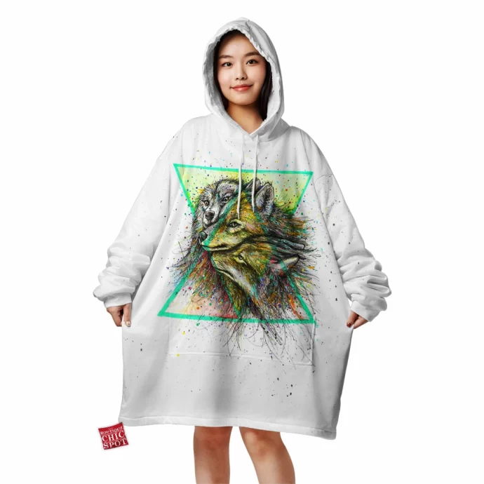 Wolf Pack Blanket Hoodie