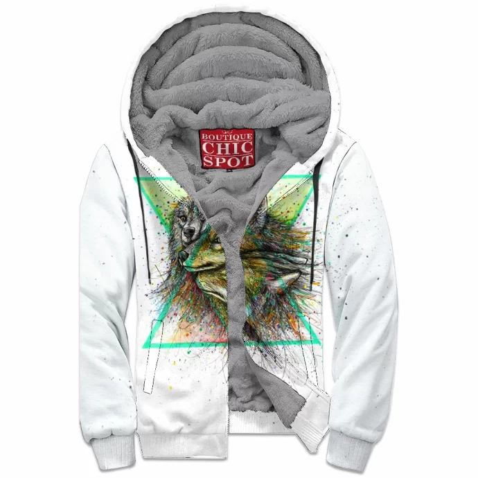 Wolf Pack Zip Fleece Hoodie