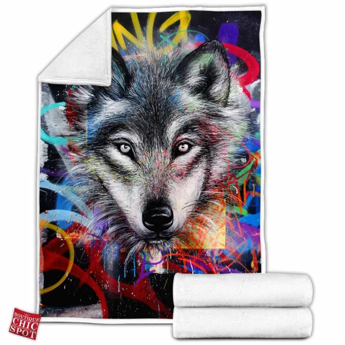 Wolf Fleece Blanket