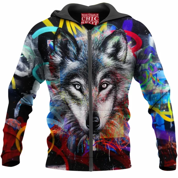 Wolf Zip Hoodie