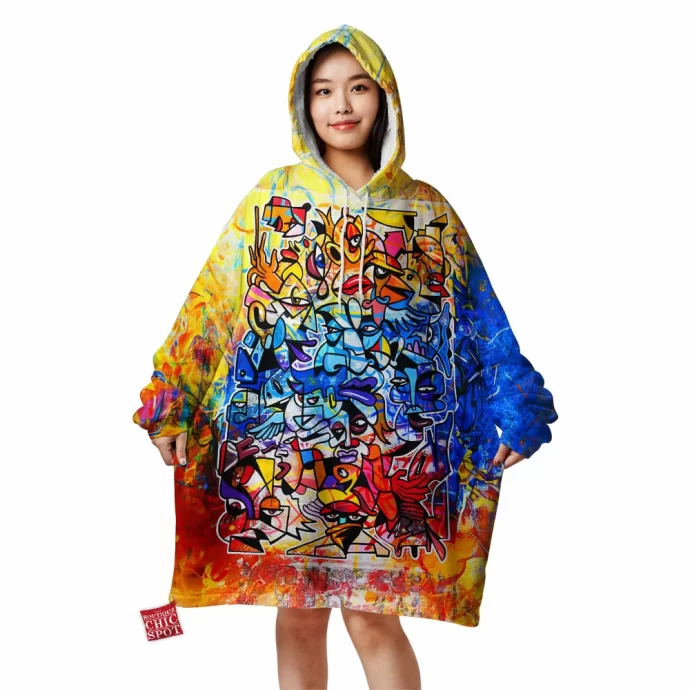 Cartoon, Animation Blanket Hoodie