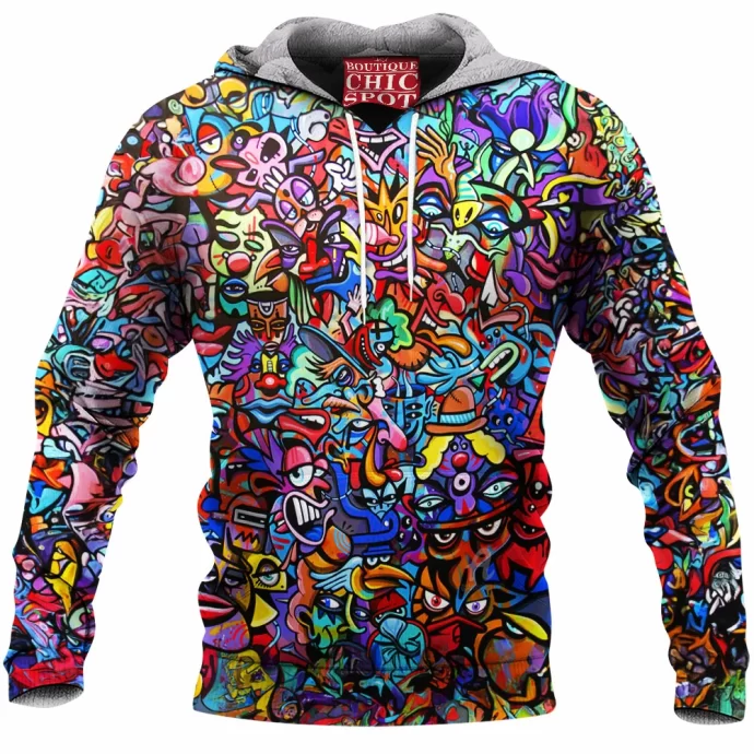 Cartoon, Animation Fleece Hoodie