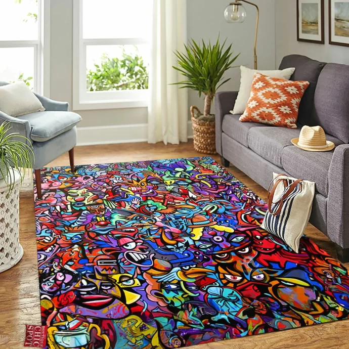 Cartoon, Animation Rectangle Rug