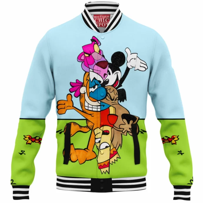 Cartoon, Animation Characters Baseball Jacket