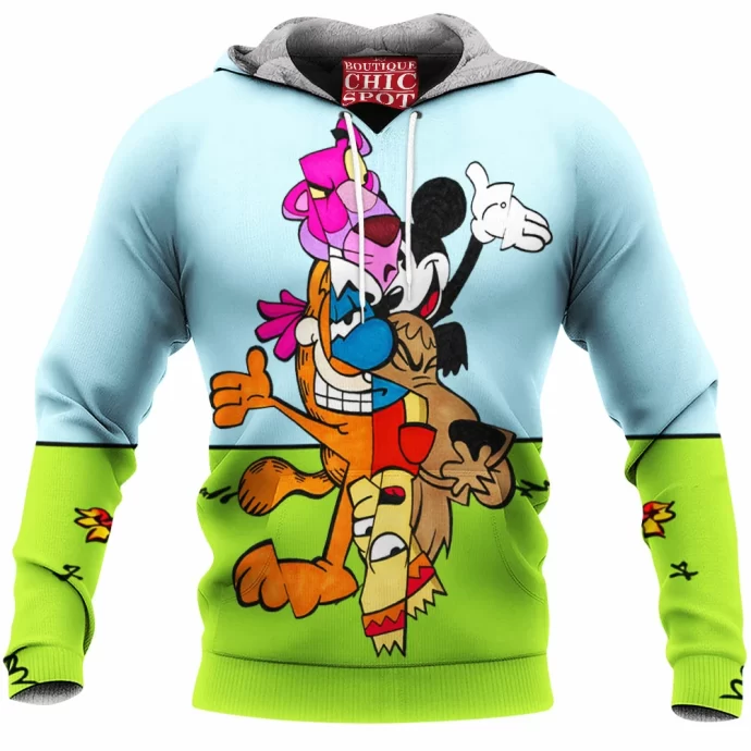 Cartoon, Animation Characters Fleece Hoodie