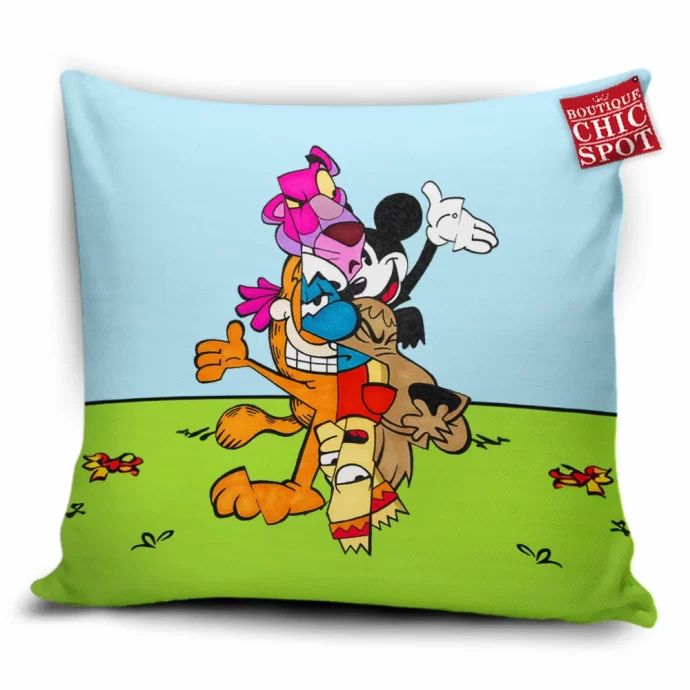 Cartoon, Animation Characters Pillow Cover