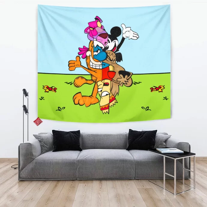 Cartoon, Animation Characters Tapestry