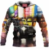 Abstract Fleece-Hoodie