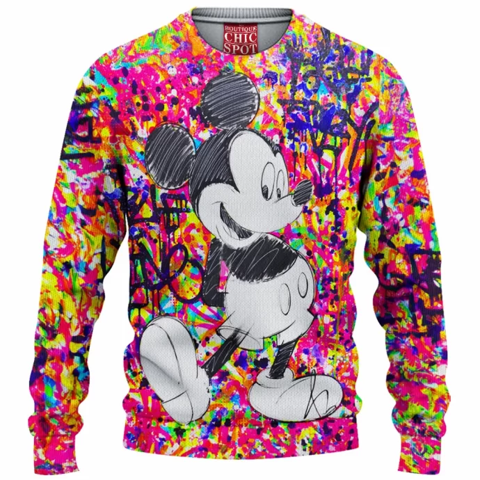 Mickey Mouse Knitted Sweater