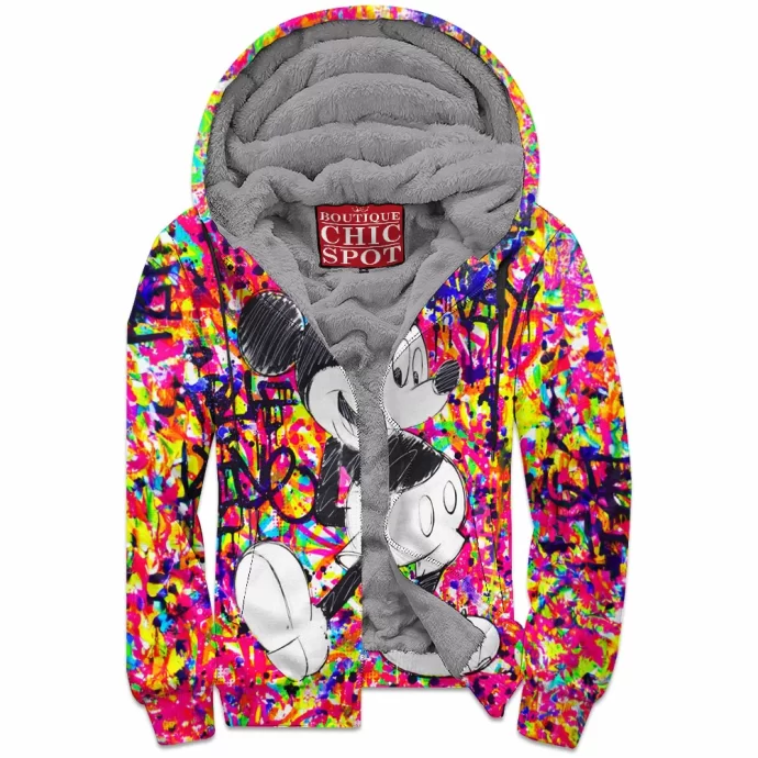 Mickey Mouse Zip Fleece Hoodie