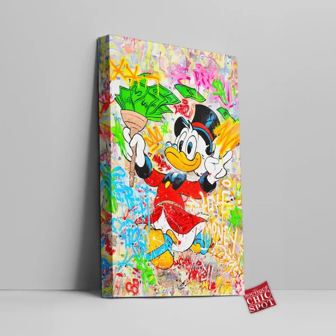 Scrooge McDuck Canvas Wall Art