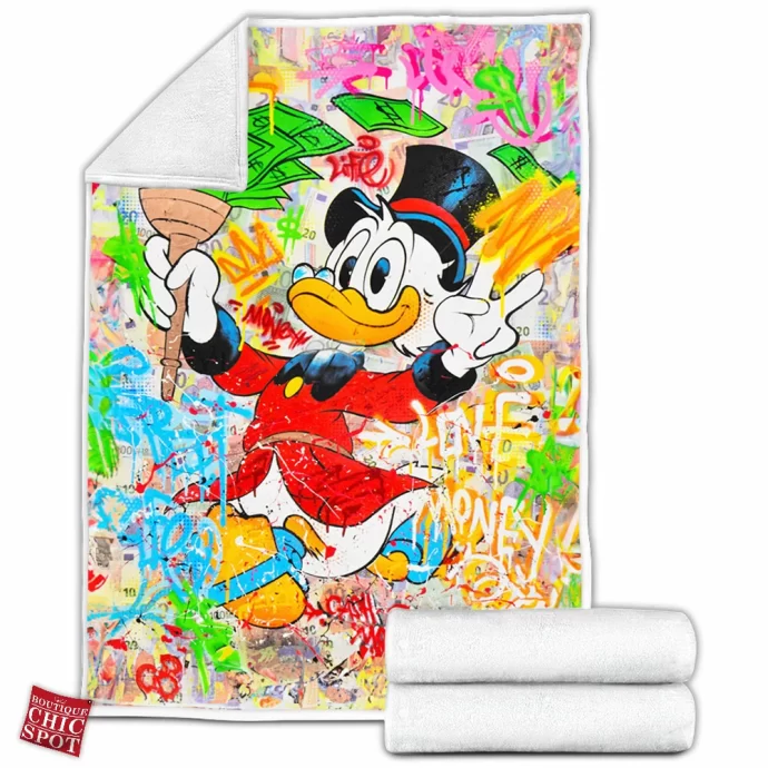 Scrooge McDuck Fleece Blanket