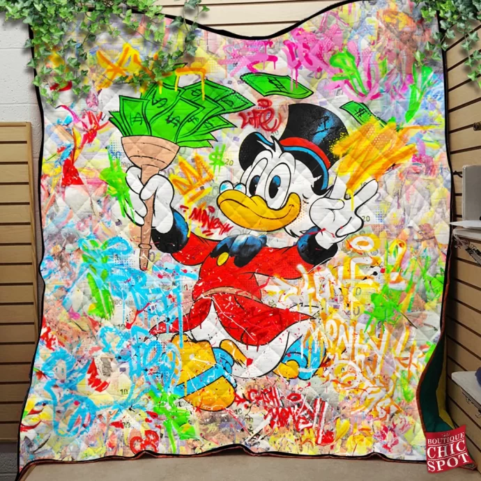 Scrooge McDuck Quilt Blanket