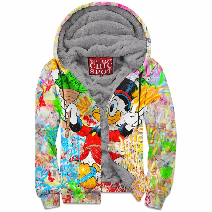 Scrooge McDuck Zip Fleece Hoodie