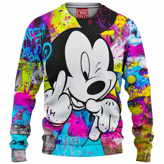 Mickey Mouse Knitted Sweater