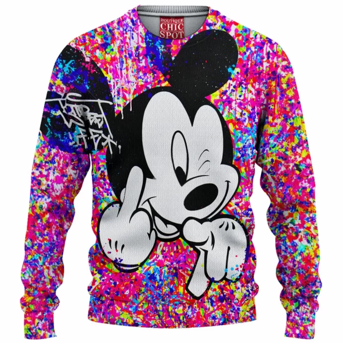 Mickey Mouse Knitted Sweater