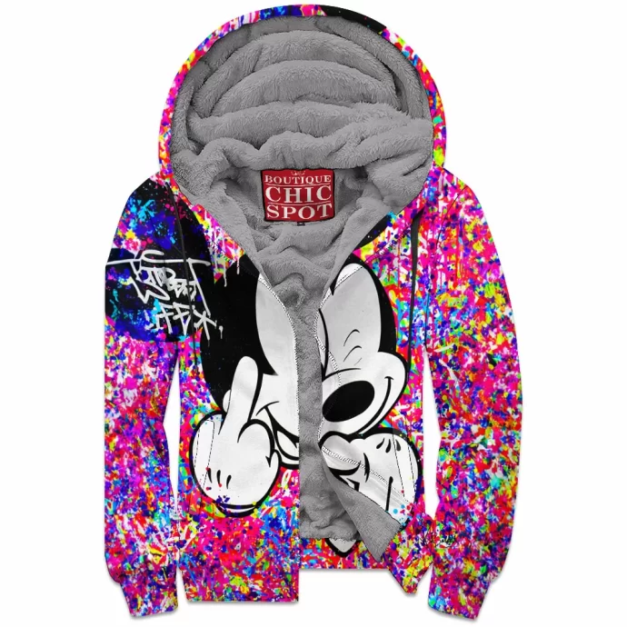 Mickey Mouse Zip Fleece Hoodie