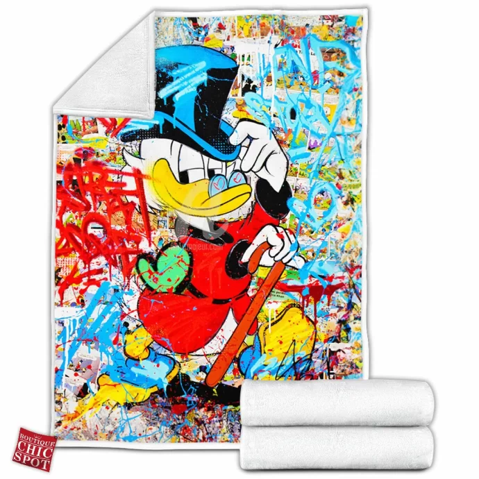 Scrooge McDuck Fleece Blanket