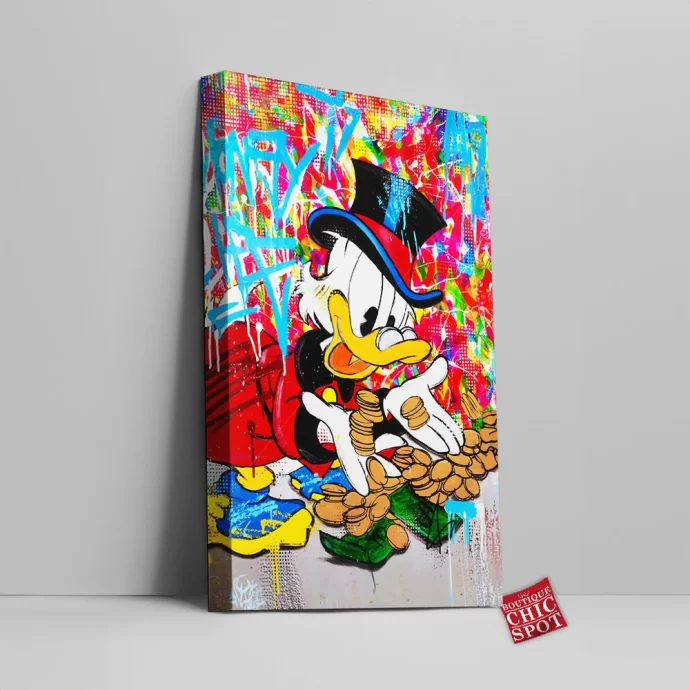 Scrooge McDuck Canvas Wall Art