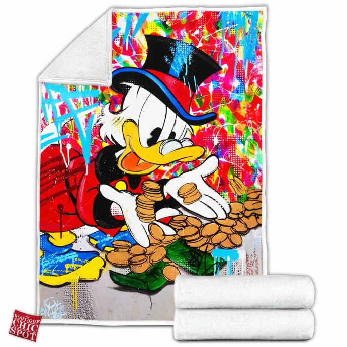 Scrooge McDuck Fleece Blanket