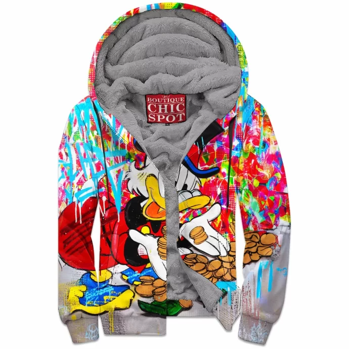 Scrooge McDuck Zip Fleece Hoodie