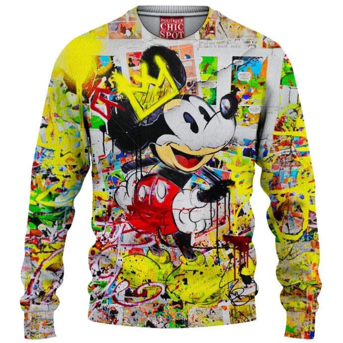 Mickey Mouse Knitted Sweater