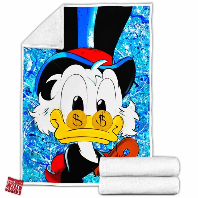 Scrooge McDuck Fleece Blanket