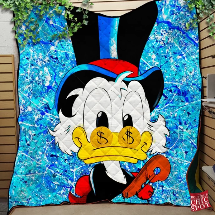 Scrooge McDuck Quilt Blanket