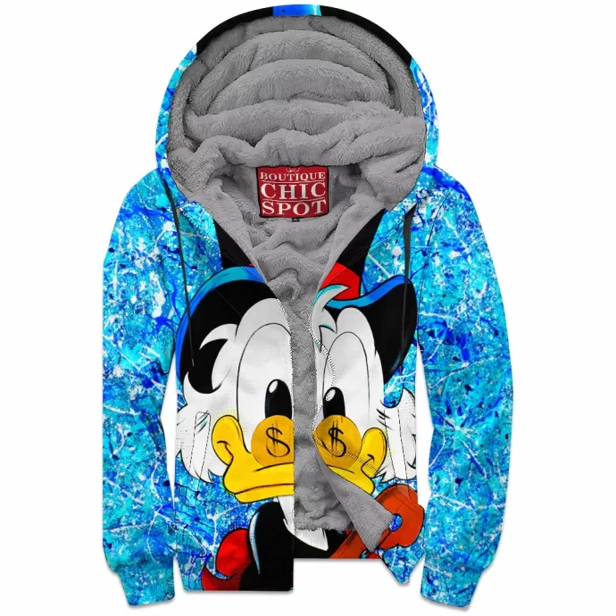 Scrooge McDuck Zip Fleece Hoodie