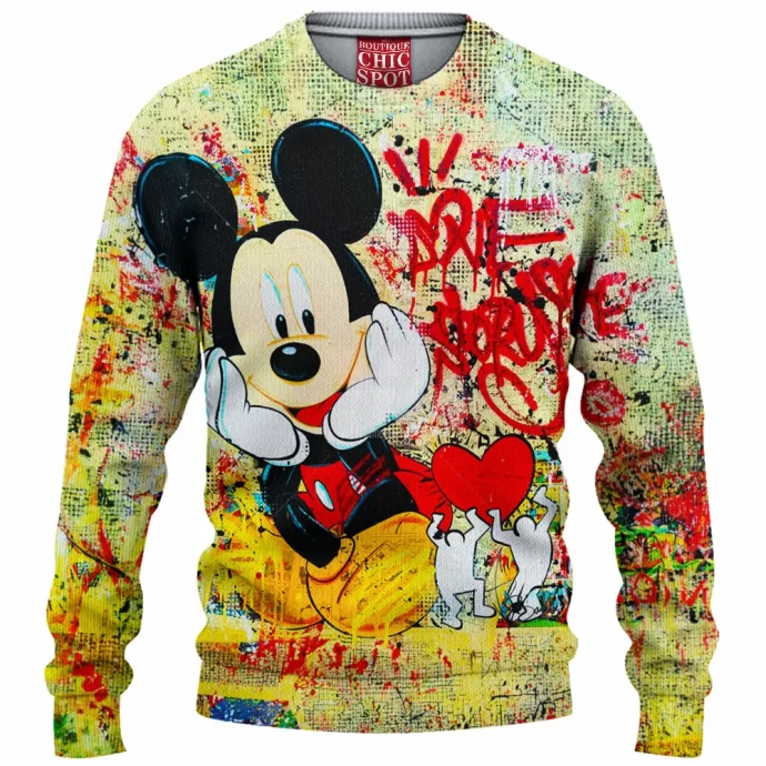 Mickey Mouse Knitted Sweater