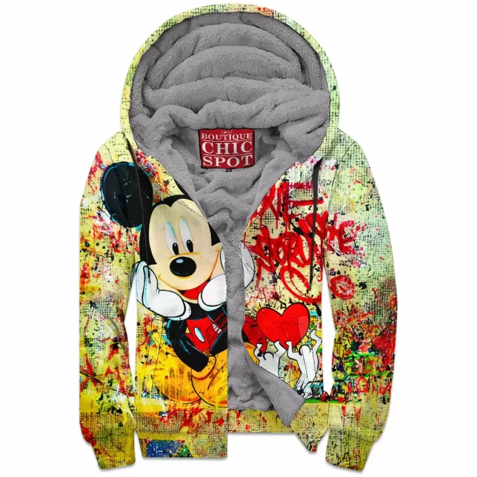 Mickey Mouse Zip Fleece Hoodie