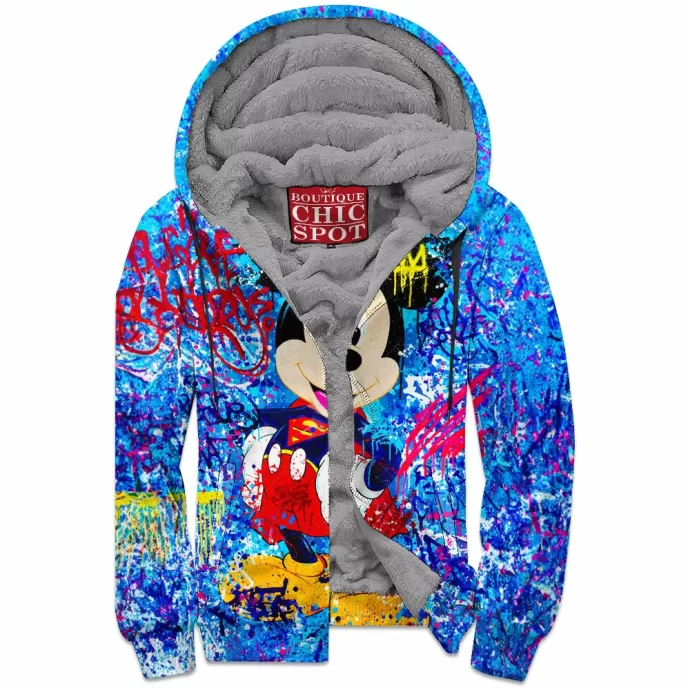 Mickey Mouse Zip Fleece Hoodie