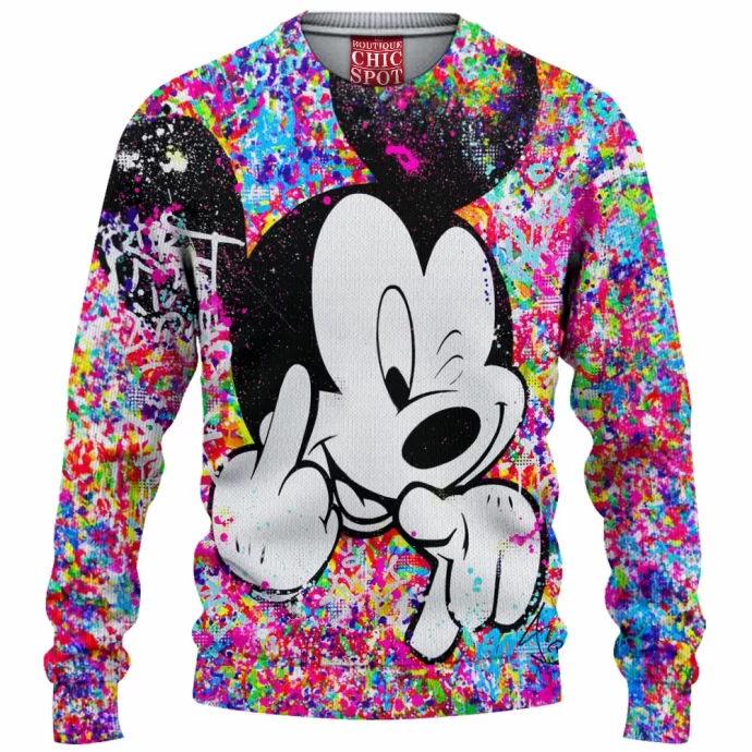 Mickey Mouse Knitted Sweater