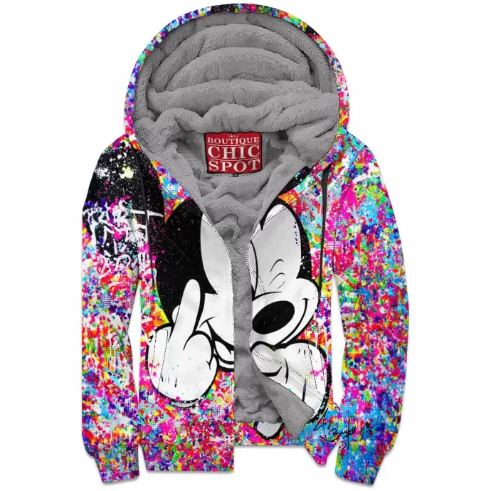 Mickey Mouse Zip Fleece Hoodie