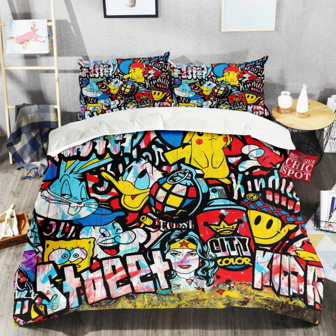 Cartoon, Animation Characters Bedding Set